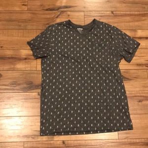 Massimo Grey V-neck with detail. L. EUC